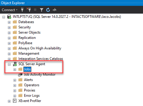 SQL Overnight Routines – Intact iQ Hub