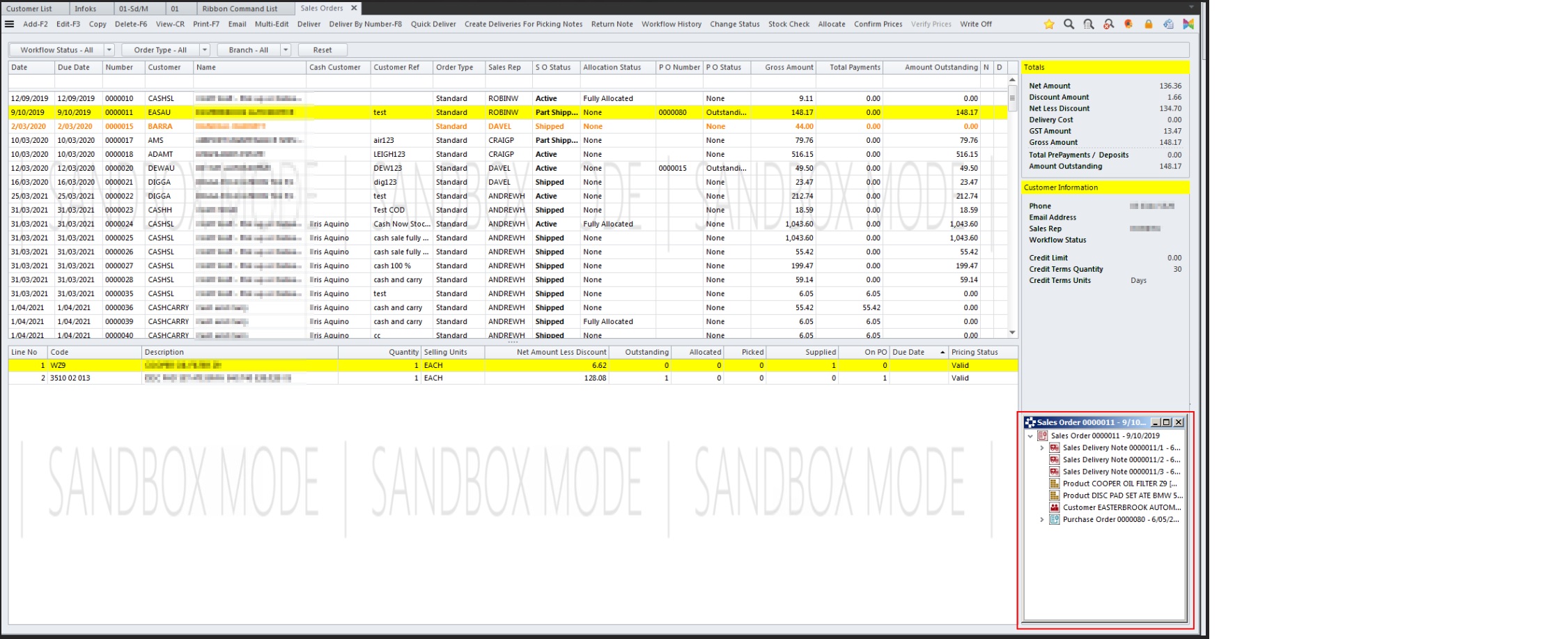 Related Item as info panel